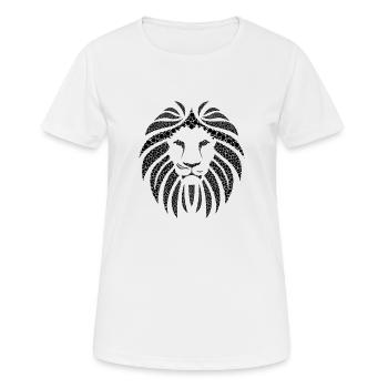 tête de lion - T-shirt respirant Femme - blanc - Devant - AI Model Female 172 dark (172cm)