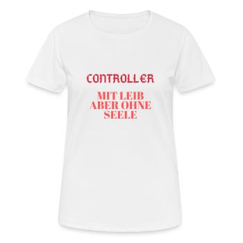 Beruf Controller Zahlen - Frauen T-Shirt atmungsaktiv - Weiß - Vorne - AI Model Female 172 dark (172cm)
