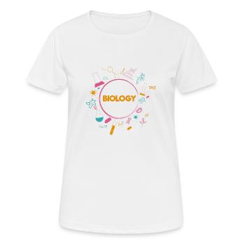 Biology Nerd Science Microbiology Cell-fie - Women's Breathable T-Shirt - white - Front - AI Model Female 172 dark (172cm)