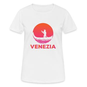 Venise Venise Italie Chemise - T-shirt respirant Femme - blanc - Devant - AI Model Female 172 dark (172cm)