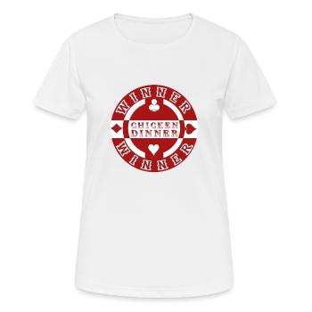 Black Jack, Winner winner Chicken dinner - Frauen T-Shirt atmungsaktiv - Weiß - Vorne - AI Model Female 172 dark (172cm)