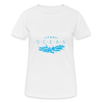 The Ocean Club - Women's Breathable T-Shirt - white - Front - AI Model Female 172 dark (172cm)