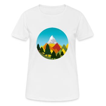 Automne - T-shirt respirant Femme - blanc - Devant - AI Model Female 172 dark (172cm)