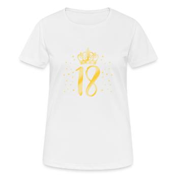 18th birthday - Women's Breathable T-Shirt - white - Front - AI Model Female 172 dark (172cm)