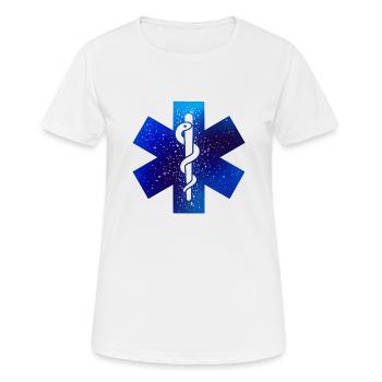 Médecin Médecin Médecin ambulancier ambulancier - T-shirt respirant Femme - blanc - Devant - AI Model Female 172 dark (172cm)