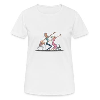 Dab Dabbing seniors - T-shirt respirant Femme - blanc - Devant - AI Model Female 172 dark (172cm)