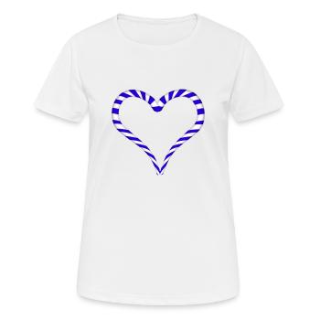 Coeur de canne à sucre Noël - T-shirt respirant Femme - blanc - Devant - AI Model Female 172 dark (172cm)