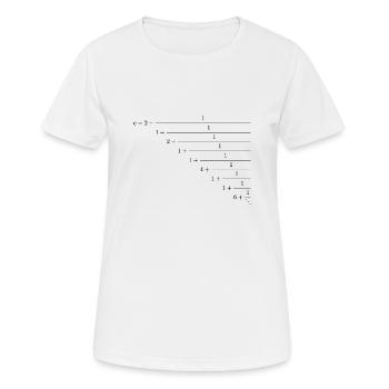 Rupture de chaîne Euler - T-shirt respirant Femme - blanc - Devant - AI Model Female 172 dark (172cm)