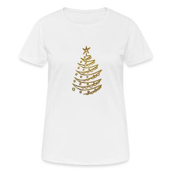 Christmas tree - Women's Breathable T-Shirt - white - Front - AI Model Female 172 dark (172cm)