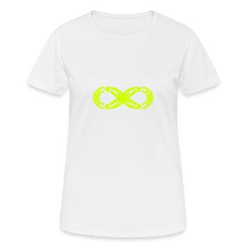 Unendlich Symbol Zeichen Symbol - Frauen T-Shirt atmungsaktiv - Weiß - Vorne - AI Model Female 172 dark (172cm)