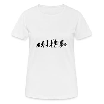 Cadeau vélo vélo cadeau - T-shirt respirant Femme - blanc - Devant - AI Model Female 172 dark (172cm)