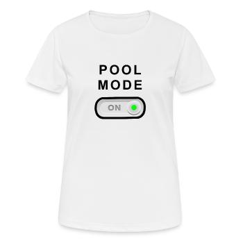 Billard - Frauen T-Shirt atmungsaktiv - Weiß - Vorne - AI Model Female 172 dark (172cm)
