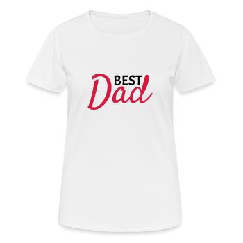 Meilleur papa - T-shirt respirant Femme - blanc - Devant - AI Model Female 172 dark (172cm)