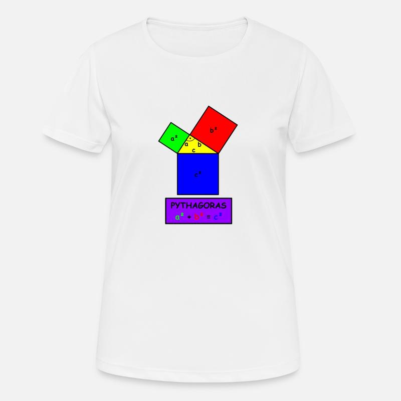 Pythagoras - Women's Breathable T-Shirt - white