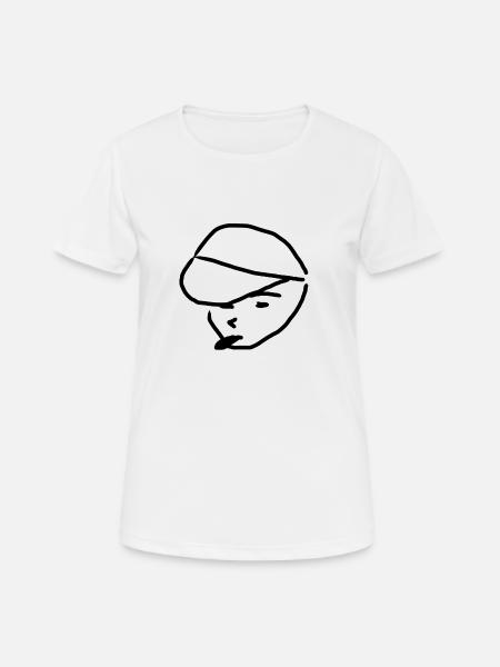 cap - Frauen T-Shirt atmungsaktiv - Weiß