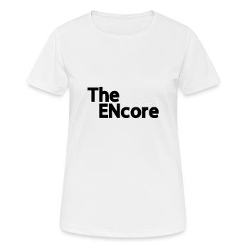 Le cadeau de la famille Encore - T-shirt respirant Femme - blanc - Devant - AI Model Female 172 dark (172cm)