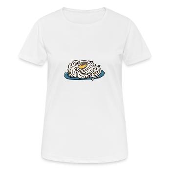 Pâtes Carbonara - T-shirt respirant Femme - blanc - Devant - AI Model Female 172 dark (172cm)