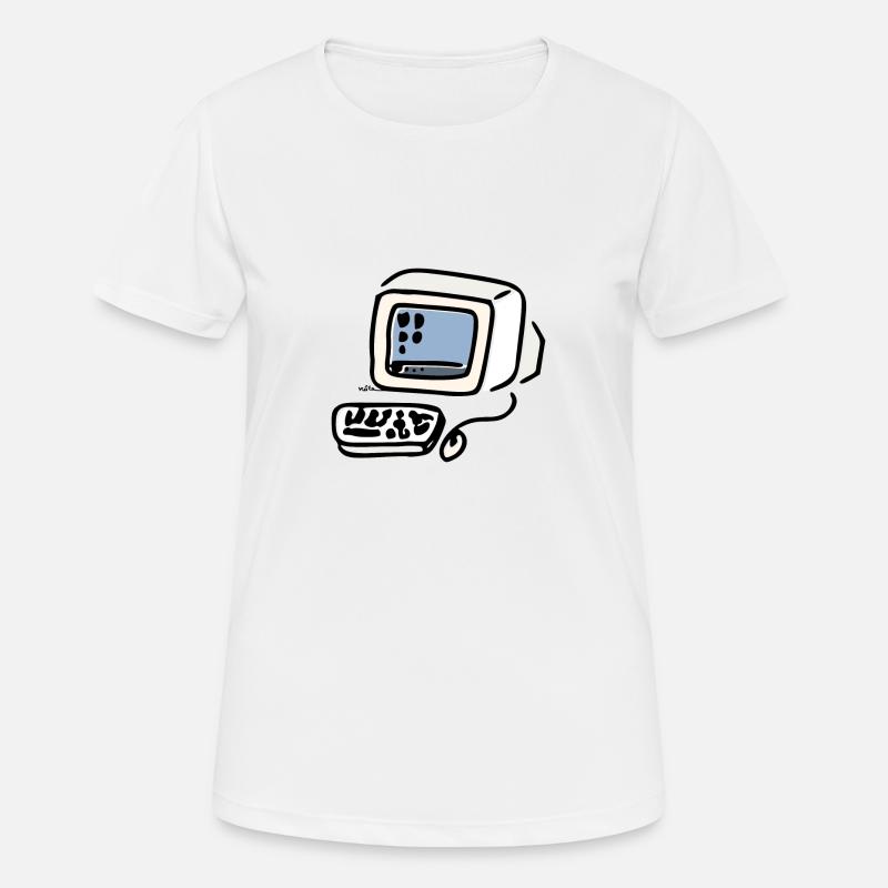 Cathodic Computer - Women's Breathable T-Shirt - white