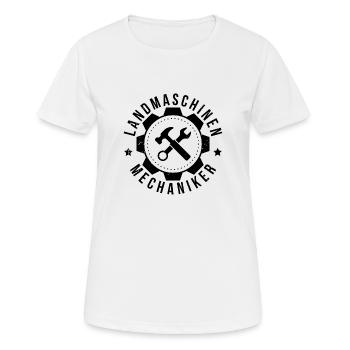 Landmaschinen Mechaniker Bauer Landwirt Geschenk - Frauen T-Shirt atmungsaktiv - Weiß - Vorne - AI Model Female 172 dark (172cm)