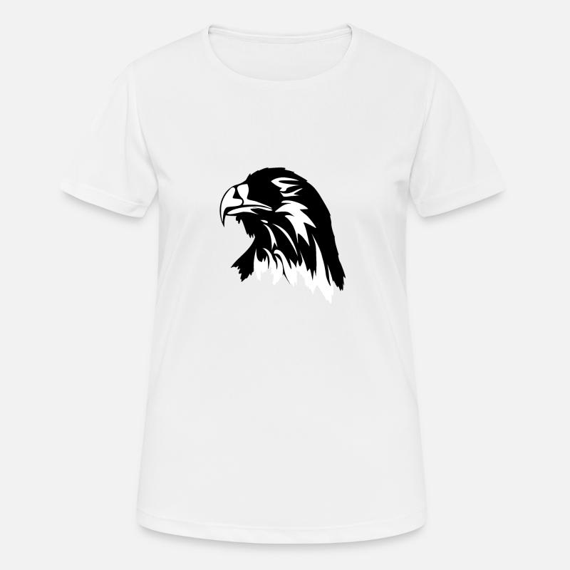 Eagle head eagle - Women's Breathable T-Shirt - white