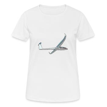 Glider flight glider glider - Women's Breathable T-Shirt - white - Front - AI Model Female 172 dark (172cm)