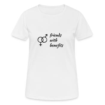 friends with benefits | Friendship Plus gift - Women's Breathable T-Shirt - white - Front - AI Model Female 172 dark (172cm)