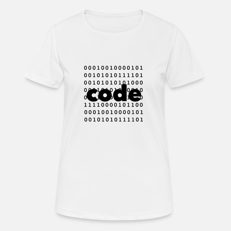 code - Women's Breathable T-Shirt - white