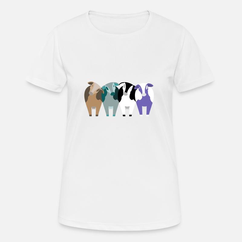 cows - Women's Breathable T-Shirt - white