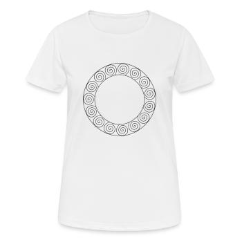Frame Maya Celtic own design - Women's Breathable T-Shirt - white - Front - AI Model Female 172 dark (172cm)