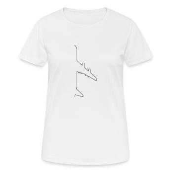 plane - Women's Breathable T-Shirt - white - Front - AI Model Female 172 dark (172cm)