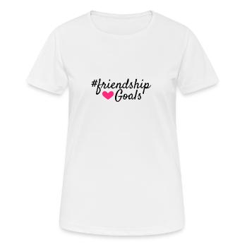Friendship goals - Women's Breathable T-Shirt - white - Front - AI Model Female 172 dark (172cm)