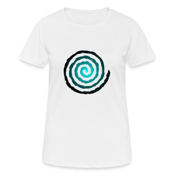 Croissance et expansion des symboles en spirale - T-shirt respirant Femme - blanc - Devant - AI Model Female 172 dark (172cm)