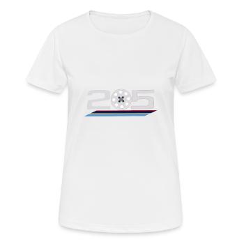 205 jante 1 9l pts - T-shirt respirant Femme - blanc - Devant - AI Model Female 172 dark (172cm)