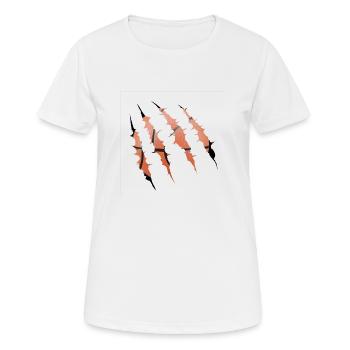 Basket-ball - T-shirt respirant Femme - blanc - Devant - AI Model Female 172 dark (172cm)