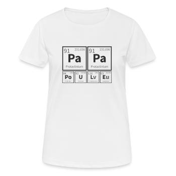 Papa Hen Chemiker Chemie Geschenke Vatertag - Frauen T-Shirt atmungsaktiv - Weiß - Vorne - AI Model Female 172 dark (172cm)
