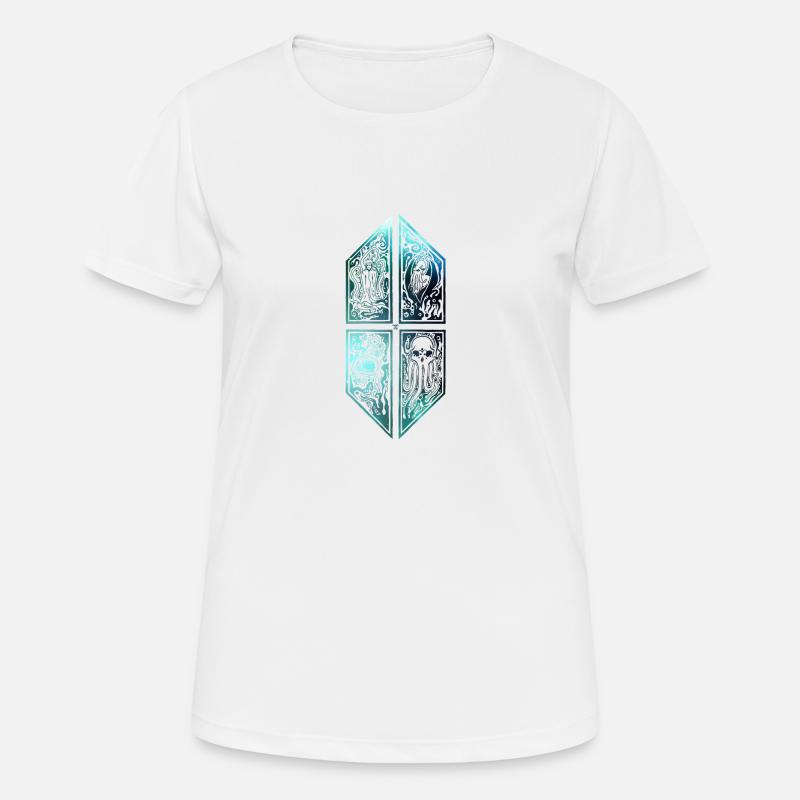 Cthulhu ornament galaxy 2 - Women's Breathable T-Shirt - white