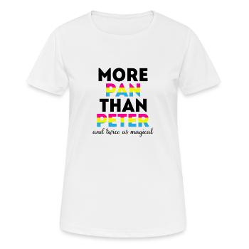 More Pan than Peter LGBTQ Pride Month - Women's Breathable T-Shirt - white - Front - AI Model Female 172 dark (172cm)