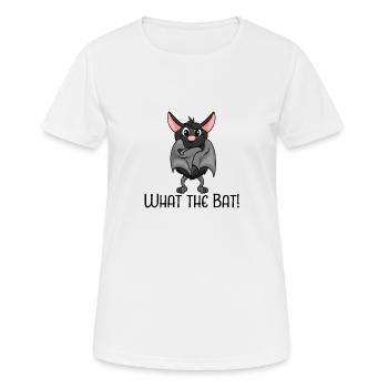 What the Bat - Fledermaus Vampir Halloween - Frauen T-Shirt atmungsaktiv - Weiß - Vorne - AI Model Female 172 dark (172cm)