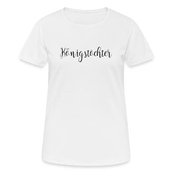 Königstochter Christliches Jesus T-Shirt Frauen - Frauen T-Shirt atmungsaktiv - Weiß - Vorne - AI Model Female 172 dark (172cm)