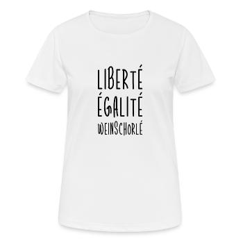 Frankreich Spruch Heimat Herkunft Geschenk - Frauen T-Shirt atmungsaktiv - Weiß - Vorne - AI Model Female 172 dark (172cm)
