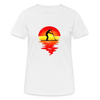 SUP SUP - T-shirt respirant Femme - blanc - Devant - AI Model Female 172 dark (172cm)