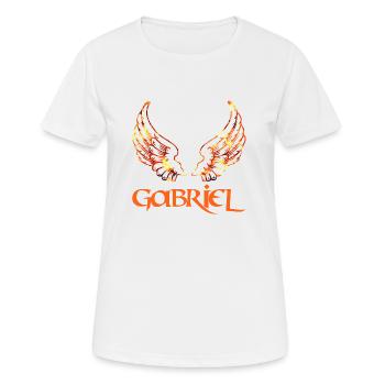 archangel gabriel fire - Women's Breathable T-Shirt - white - Front - AI Model Female 172 dark (172cm)