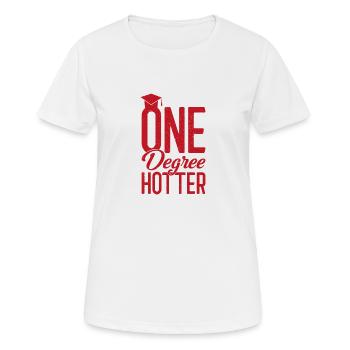 Un degré plus chaud College Gift Uni 2022 - T-shirt respirant Femme - blanc - Devant - AI Model Female 172 dark (172cm)