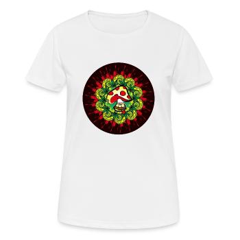 Amanita Muscaria - Frauen T-Shirt atmungsaktiv - Weiß - Vorne - AI Model Female 172 dark (172cm)