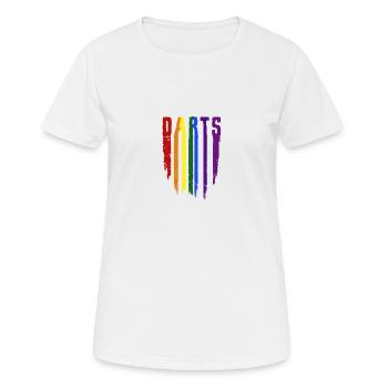 Fléchettes de la Coupe du Monde - T-shirt respirant Femme - blanc - Devant - AI Model Female 172 dark (172cm)