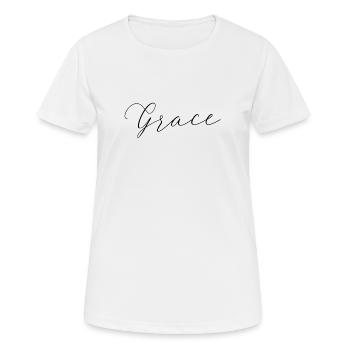 seulement grace. - T-shirt respirant Femme - blanc - Devant - AI Model Female 172 dark (172cm)