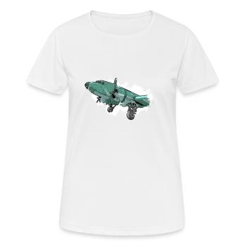 Avion Vintage Avion Vintage Avion - T-shirt respirant Femme - blanc - Devant - AI Model Female 172 dark (172cm)