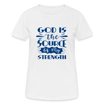 Gott ist der - Frauen T-Shirt atmungsaktiv - Weiß - Vorne - AI Model Female 172 dark (172cm)