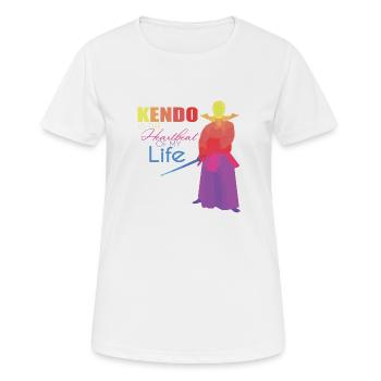Kendo - T-shirt respirant Femme - blanc - Devant - AI Model Female 172 dark (172cm)