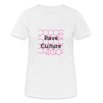 Rave Culture - T-shirt respirant Femme - blanc - Devant - AI Model Female 172 dark (172cm)